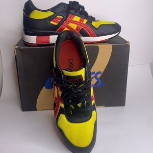 Asics Men’s Lemon/Fire Gel Sneakers  7.5